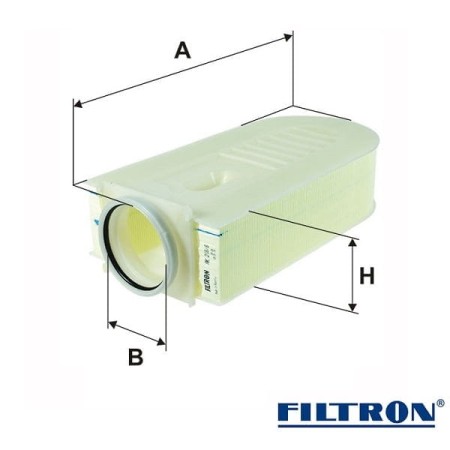 Filtr powietrza Filtron AK218/8 wymiary