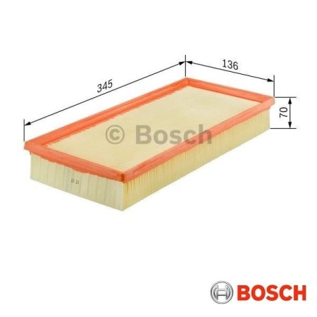 Filtr powietrza Bosch S9404 - wymiary