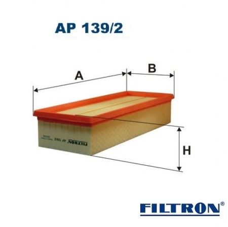 Filtr powietrza Filtron AP139/2 - wymiary