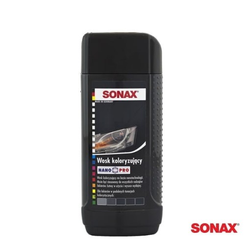 Przejdź do produktu SONAX Wosk koloryzujący NANO PRO 250ml CZARNY (296141)