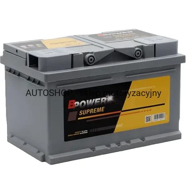 Akumulator BPower 75Ah 700A P+