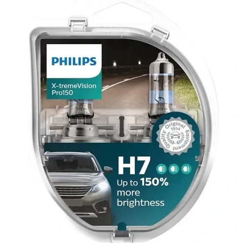 Przejdź do produktu Żarówka PHILIPS 12V H7 X-Trevision PRO 150 2szt. (WYPRZEDAŻ)  