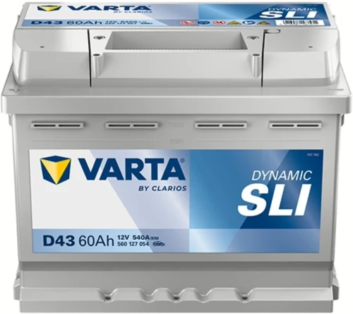 Przejdź do produktu VARTA Dynamic SLI D43 12V 60Ah/540A L+ (h=190mm)