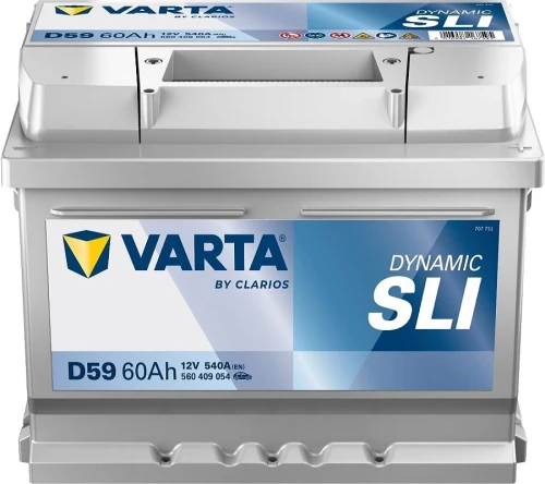 Przejdź do produktu VARTA Dynamic SLI D59 12V 60Ah/540A P+ (h=175mm)