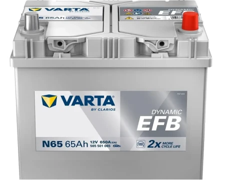 Akumulator rozruchowy  Varta Dynamic EFB N65 65Ah/650A no. kat. 565501065