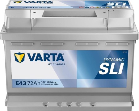 Akumulator rozruchowy Varta Blue Dynamic SLI  E43 12V 72Ah 680A L+ no. 572409068