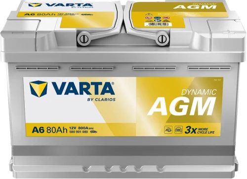Przejdź do produktu VARTA Dynamic AGM A6 12V 80Ah/800A P+  