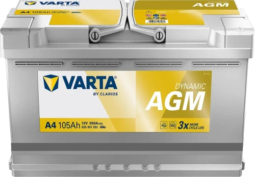 Przejdź do produktu VARTA Dynamic AGM A4 12V 105Ah/950A P+