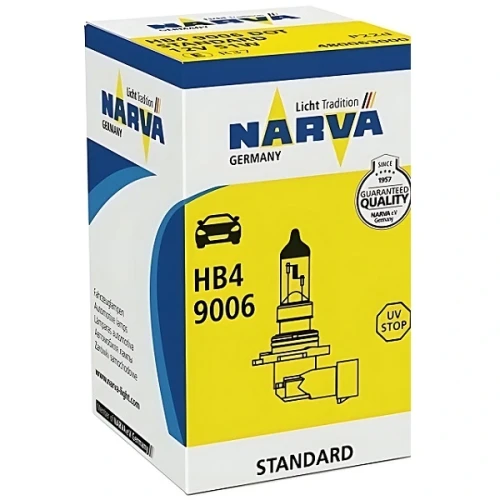 Przejdź do produktu Żarówka NARVA 12V HB4 Standard 51W (48006)