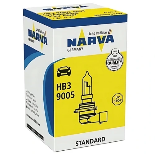 Przejdź do produktu Żarówka NARVA 12V HB3 Standard 60W (48005)