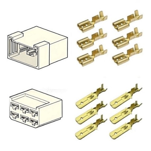 Przejdź do produktu Złącze elektryczne 6 stykowe, 6 pinowe  