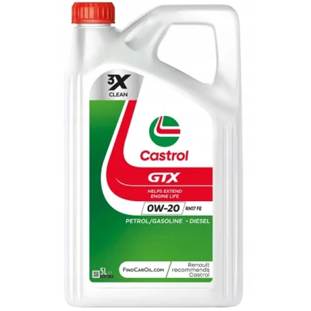 Olej silnikowy Castrol GTX 0W 20 RN17 FE 5L