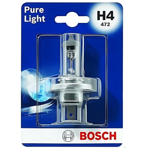 Przejdź do produktu Żarówka BOSCH 12V H4 Pure Light 60/55W 1szt. (1987301001)
