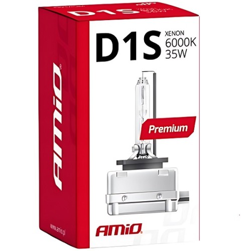 Przejdź do produktu Żarówka ksenonowa AMIO D1S Premium 85V 35W 
