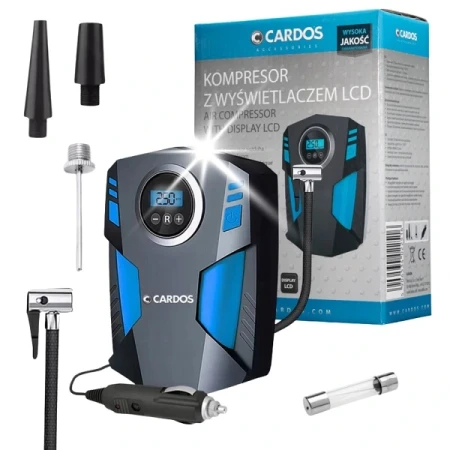 CARDOS Kompresor samochodowy z LCD