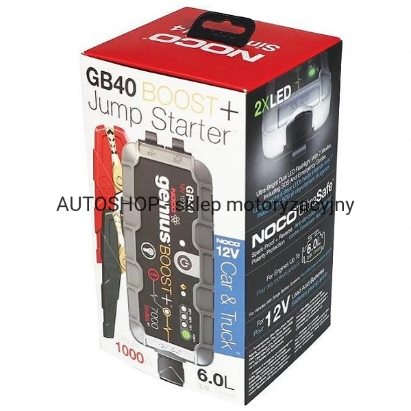 Boster rozruchowy NOCO BOST PLUS GB40 1000A