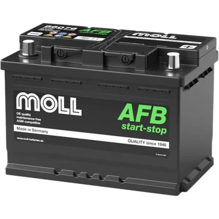 Akumulator rozruchowy MOLL 76Ah/720A no.86076