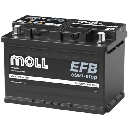 Akumulator rozruchowy MOLL 74Ah/720A no.82074