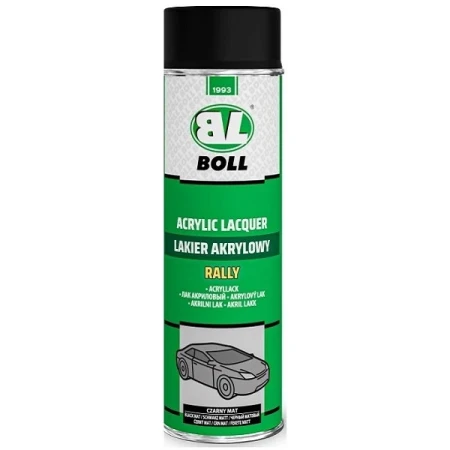 Boll Lakier akrylowy RALLY Czarny Mat 500 ml