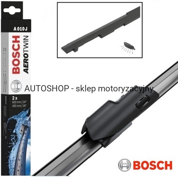 Zestaw wycieraczek przedniej szyby Bosch A010J 2 sztuki