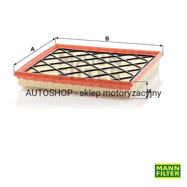 Filtr powietrza Mann Filter C27107 wymiary