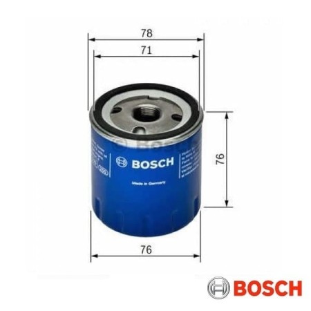 Filtr oleju Bosch F026407078-wymiary
