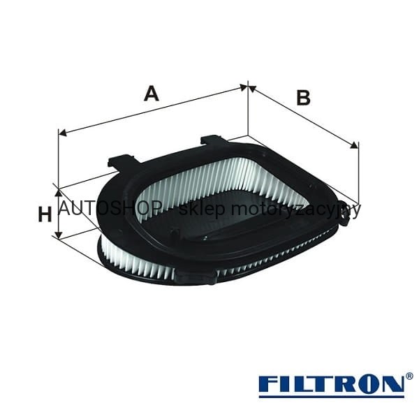 Filtr powietrza Filtron AK362/6-wymiary