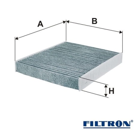 Filtr kabinowy węglowy Filtron K1313A-wymiary