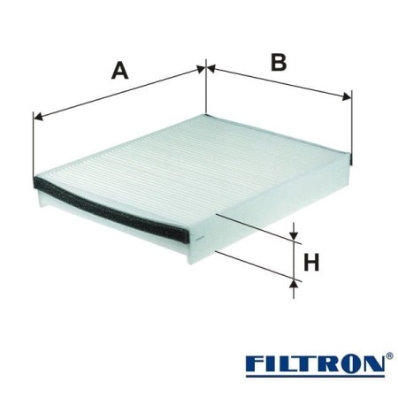 Filtr kabinowy Filtron K1350 wymiary