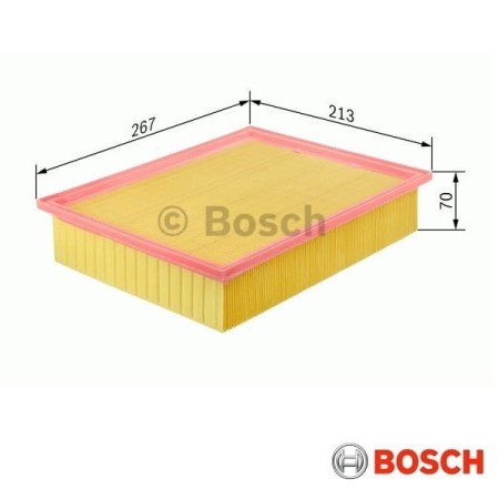 Filtr powietrza Bosch S3046-wymiary