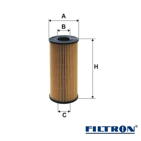 Filtr oleju Filtron OE666/2-wymiary