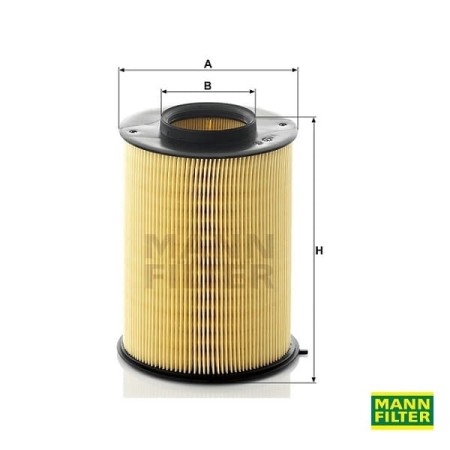 Filtr powietrza Mann Filter C16134/1-wymiary