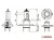 Żarówka halogenowa Bosch H7 Pure Light no. 1987301012 wymiary