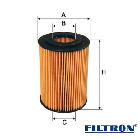 Filtr oleju Filtron OE677/1 wymiary