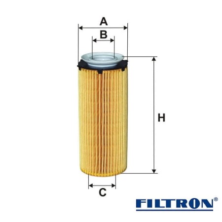 Filtr oleju FILTRON OE672/3 wymiary