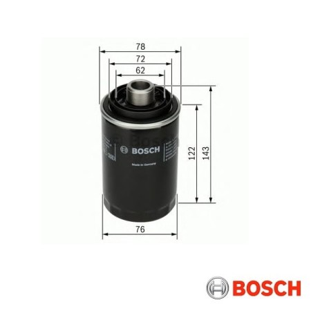 Filtr oleju Bosch P7080 wymiary