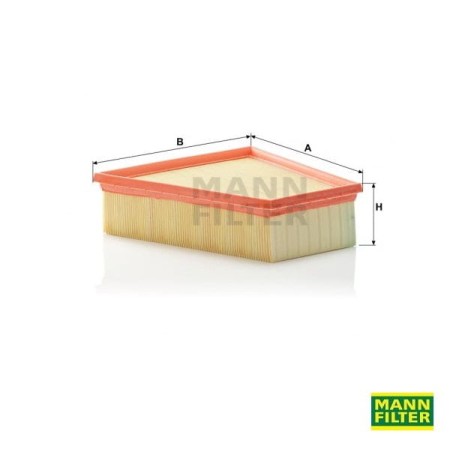 Filtr powietrza Mann Filter no. katalog. C2295/3 wymiary