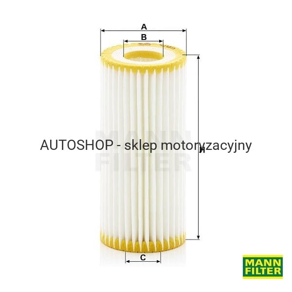 Filtr oleju Mann Filter HU 6013z wymiary