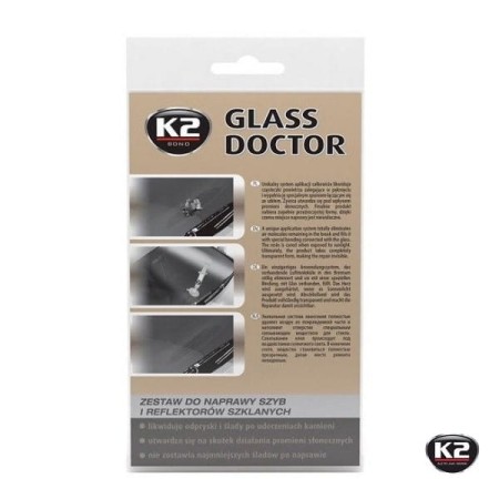 K2 Glass Doctor Zestaw do naprawy szyb samochodowych no. katalogowy B350