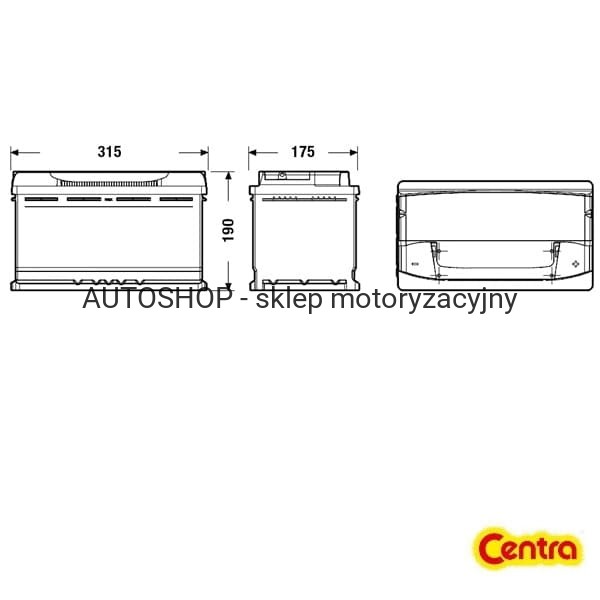 Centra Futura CA900 wymiary