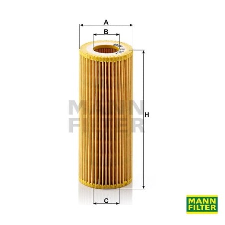 Filtr oleju Mann Filter HU721/4x wymiary