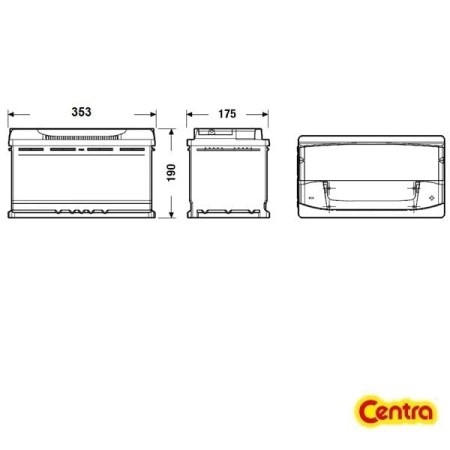 Centra Plus CB950 wymiary