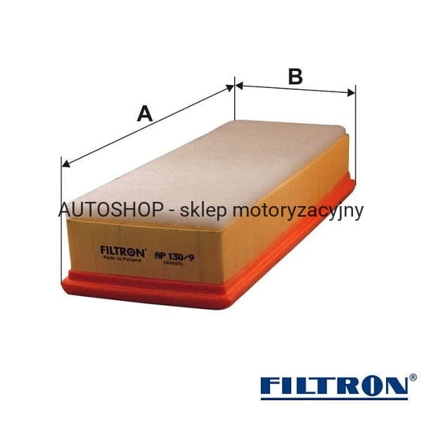 Filtr powietrza Filtron AP130/9 wymiary