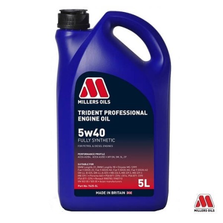 Olej Millers-Tridet Professional 5W40 7625-5L