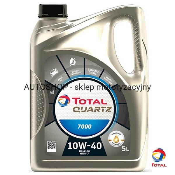 Olej silnikowyTotal Quartz 7000 10W40 5L