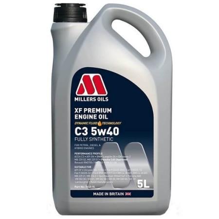 Olej Millers Oils XF Premium DFT 5w40 5L