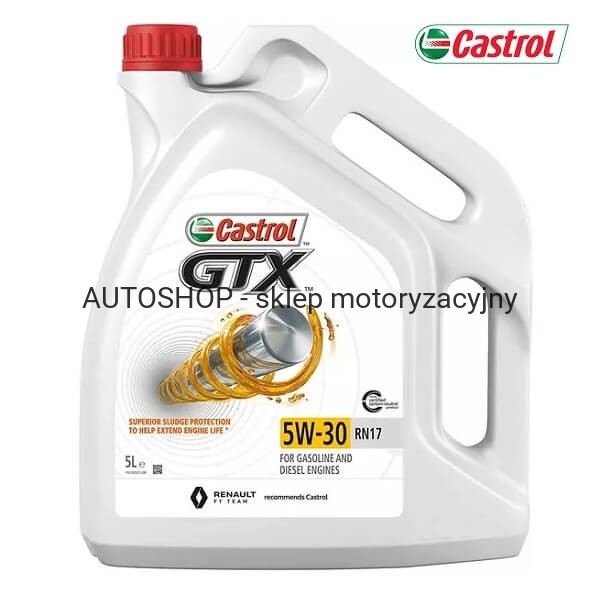 Olej silnikowy Castrol GTX 5W30 RN17 5L