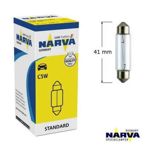 Przejdź do produktu Żarówka NARVA 12V C5W Standard 5W L=41mm (17175)