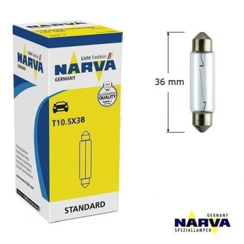 Przejdź do produktu Żarówka NARVA 12V C10W Standard 10W L=36mm (17316)