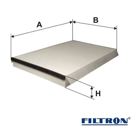 Filtr kabinowy Mann Filter K1288 wymiary